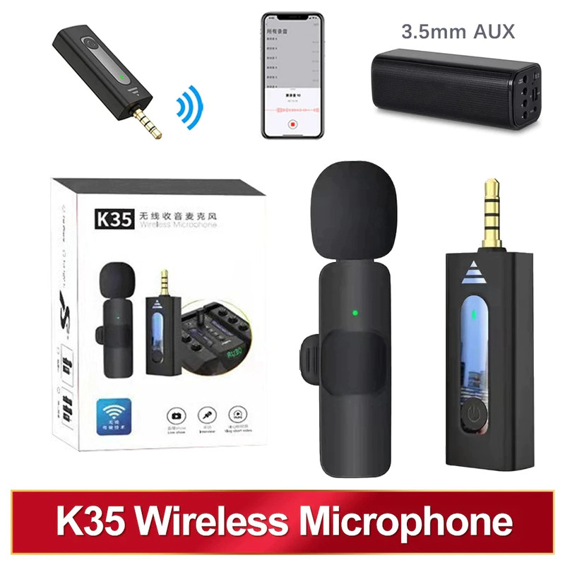 K35 High Quality Wireless Microphone (Dual & Single)