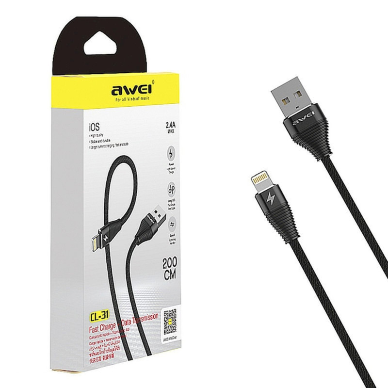 AWEI CL-31 iPhone Quick Charge And Data Transfer Cable