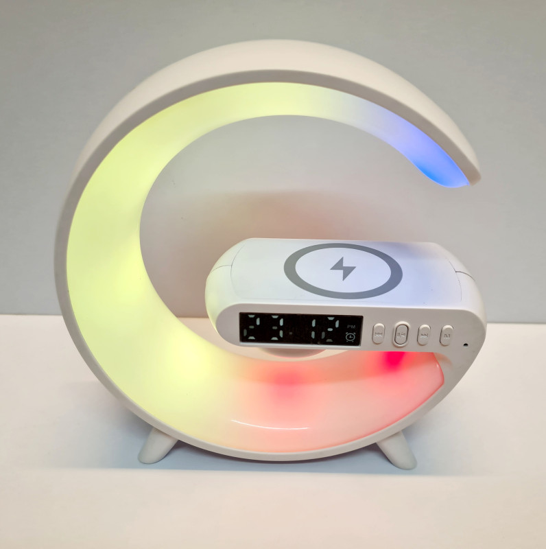 G63 Smart Light Sound Machine with Alarm Clock & Wireless Charger
