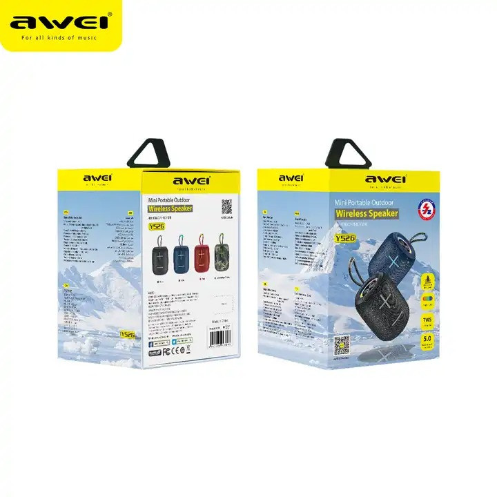 Awei Y526 IPX5 Waterproof Mini Portable Outdoor Wireless Bluetooth Speaker TWS