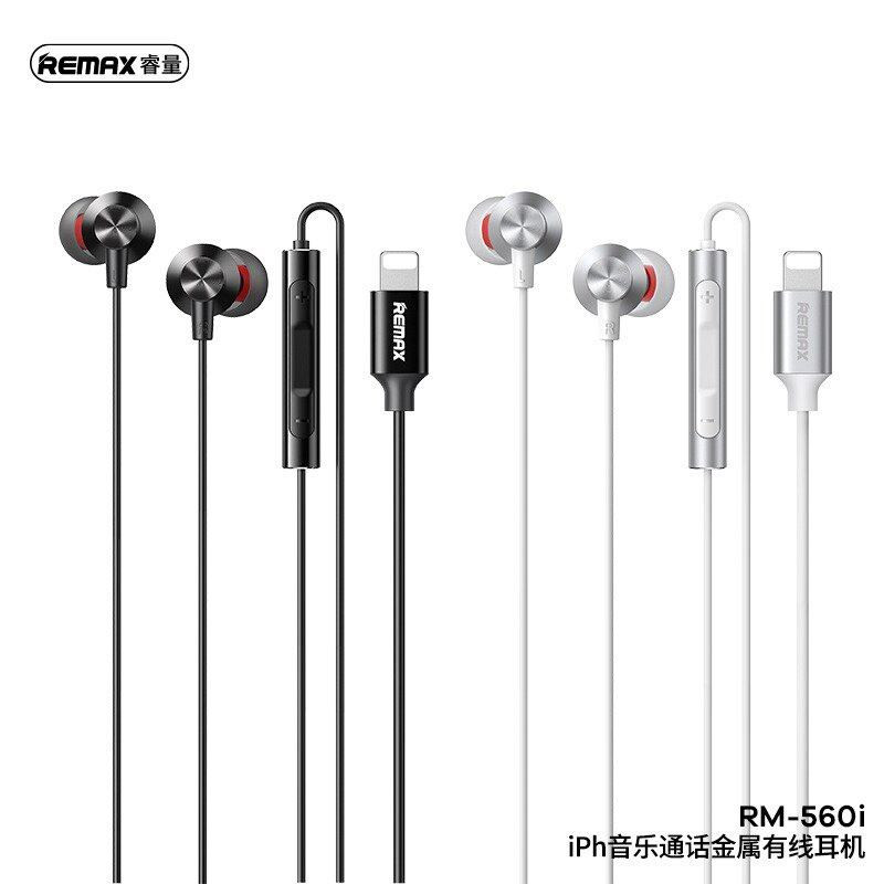 Remax RM-560i Earphone Metal Wired for Lightning iPhone