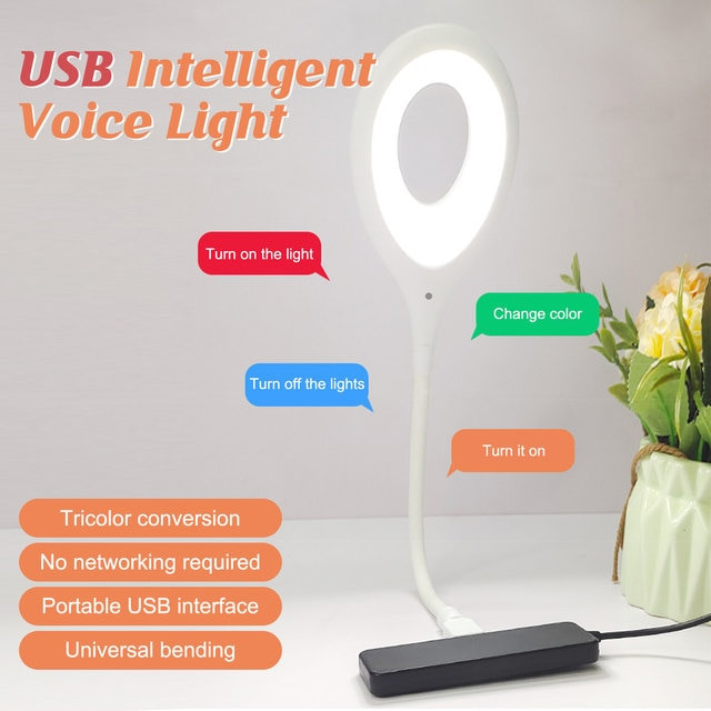 LK-50 USB intelligent Voice Control LED Lamp/Light