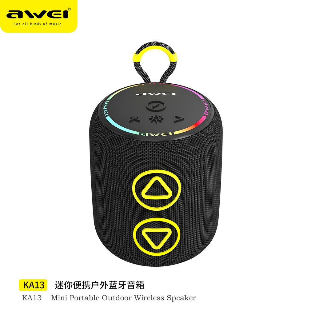 Awei KA13 RGB IPX6 Waterproof Mini Portable Outdoor Wireless Speaker