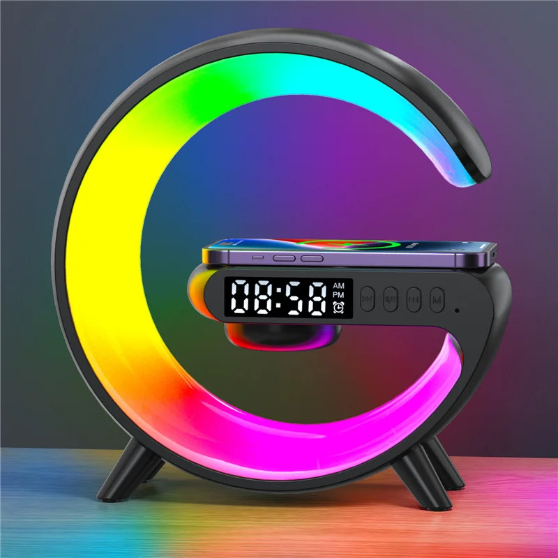 G63 Smart Light Sound Machine with Alarm Clock & Wireless Charger
